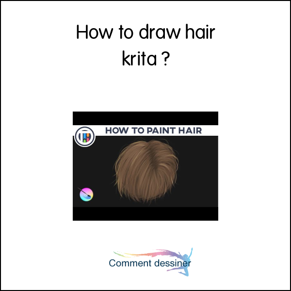 How to draw hair krita